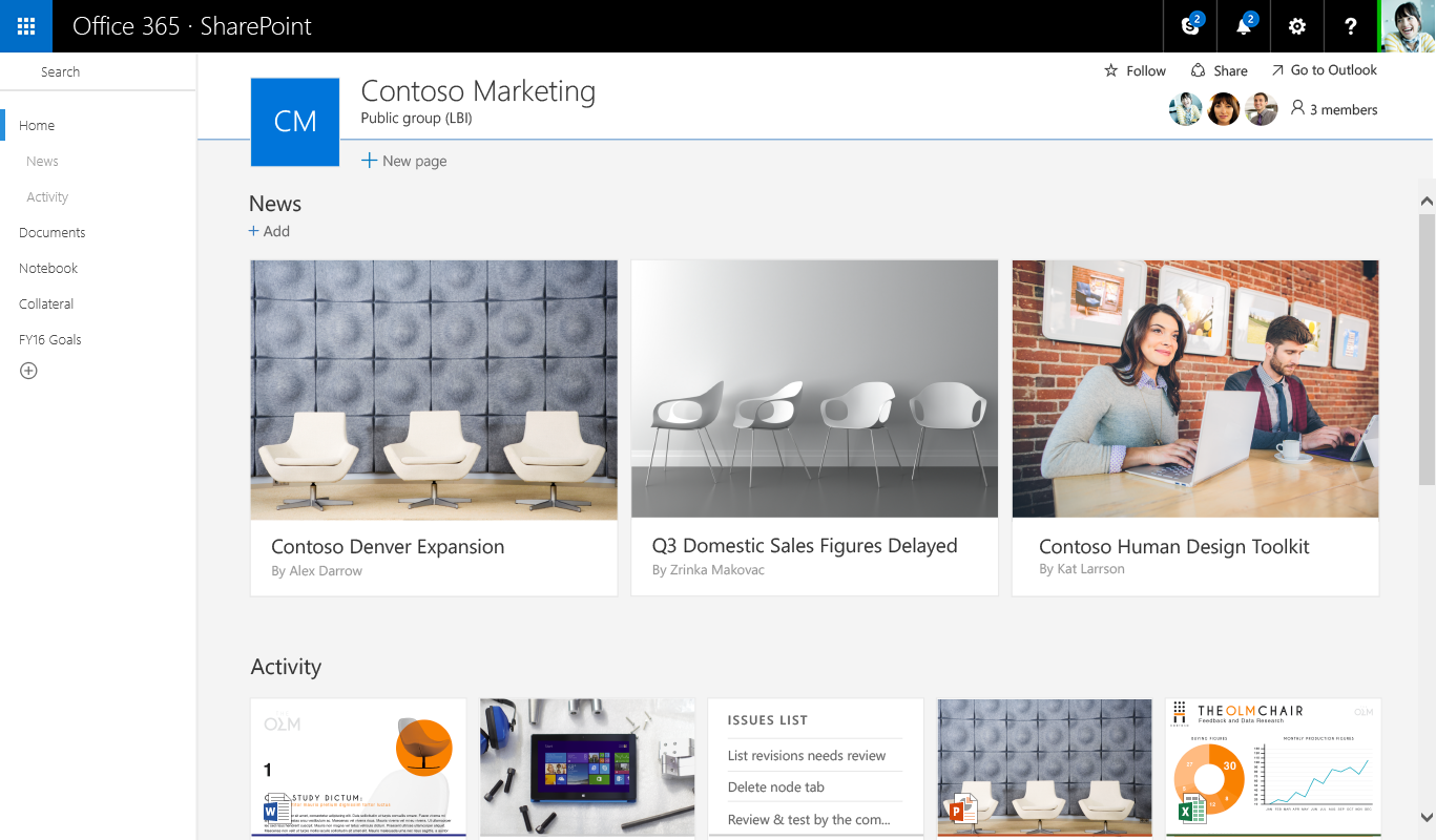 Chris O'Brien Overview of the new SharePoint modern team sites